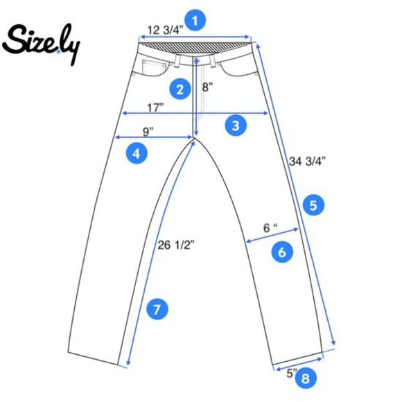 Faded Glory Jeans 5-pocket, khaki size 4P - Picture 8 of 8